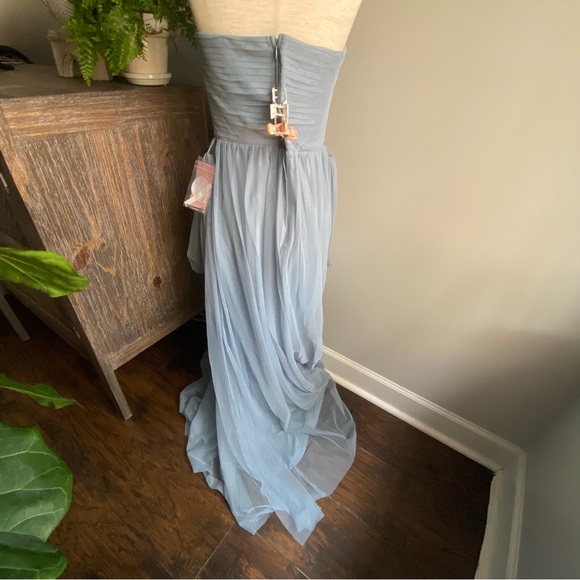 Birdy Grey ‘CHRISTINA’ CONVERTIBLE DRESS TULLE DUSTY BLUE NEW NWT Bridesmaid L - Picture 10 of 16
